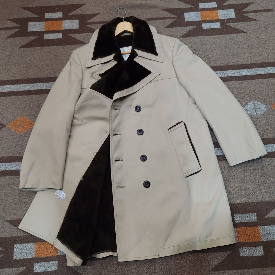 런던포그 90s 밀리터리 시어링 코트 L 상품이미지4