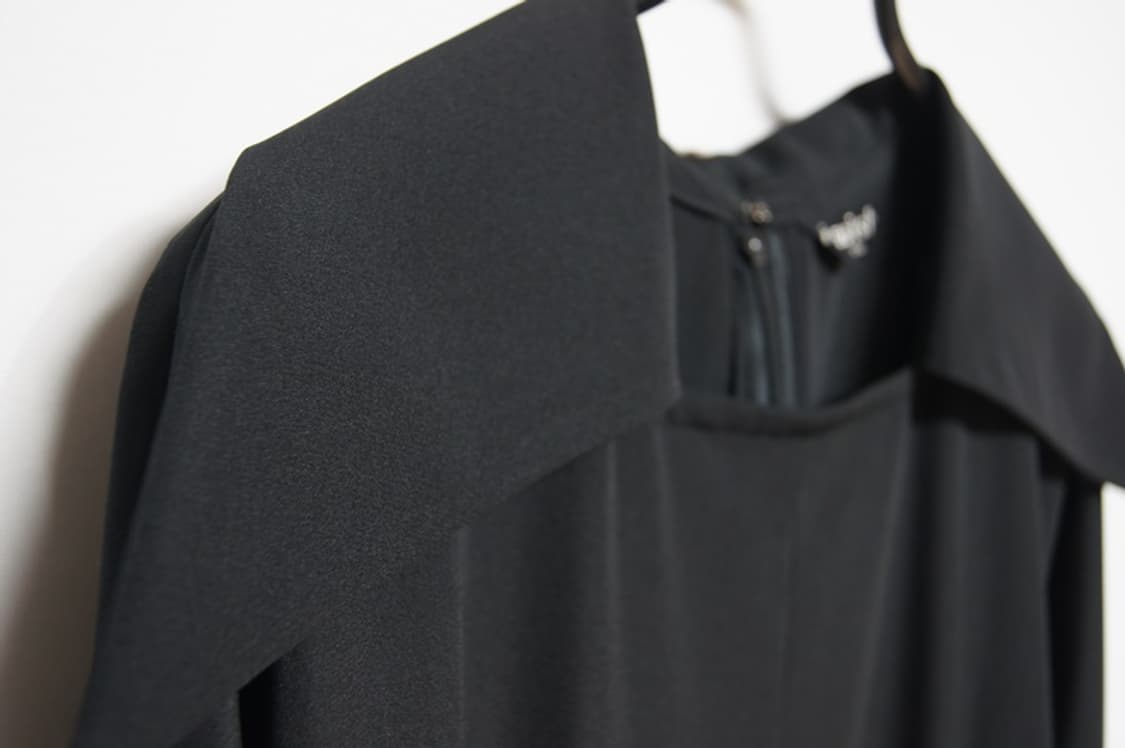 Yohji Yamamoto i wish Y's bis 세련된 블랙 원피스 상품이미지2