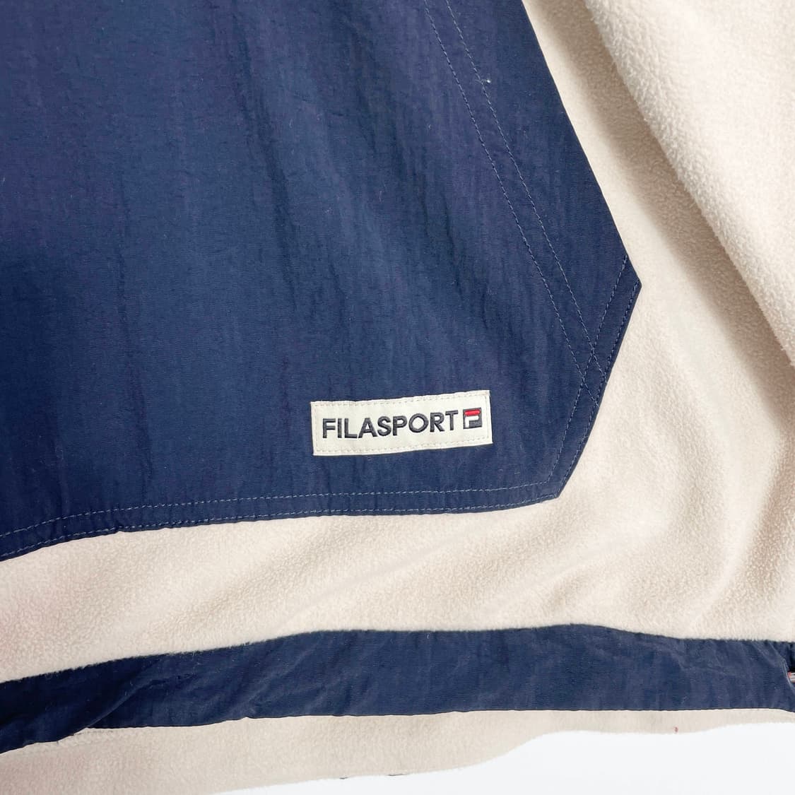 E2 휠라 플리스 반집업 맨투맨 95사이즈 상품이미지4