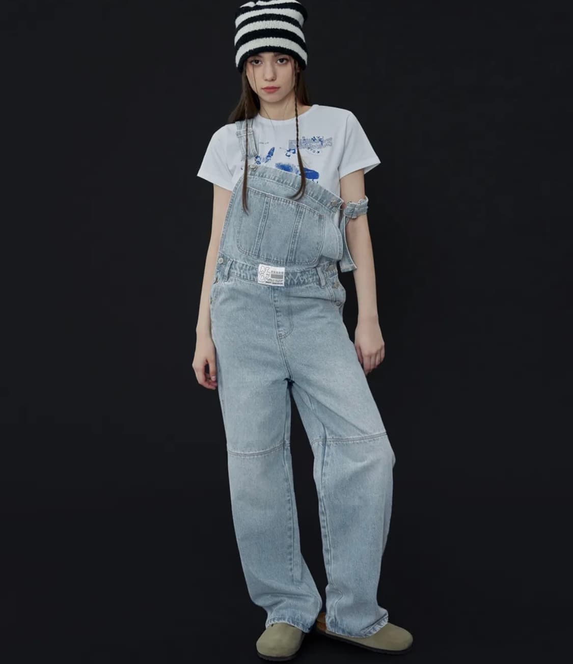 네스티팬시클럽 유쓰 데님 오버롤 상품이미지1