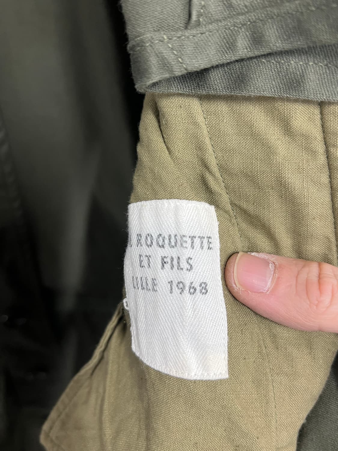 60s Military 오리지널 밀리터리 프랑스군 M64 필드 자켓 상품이미지7
