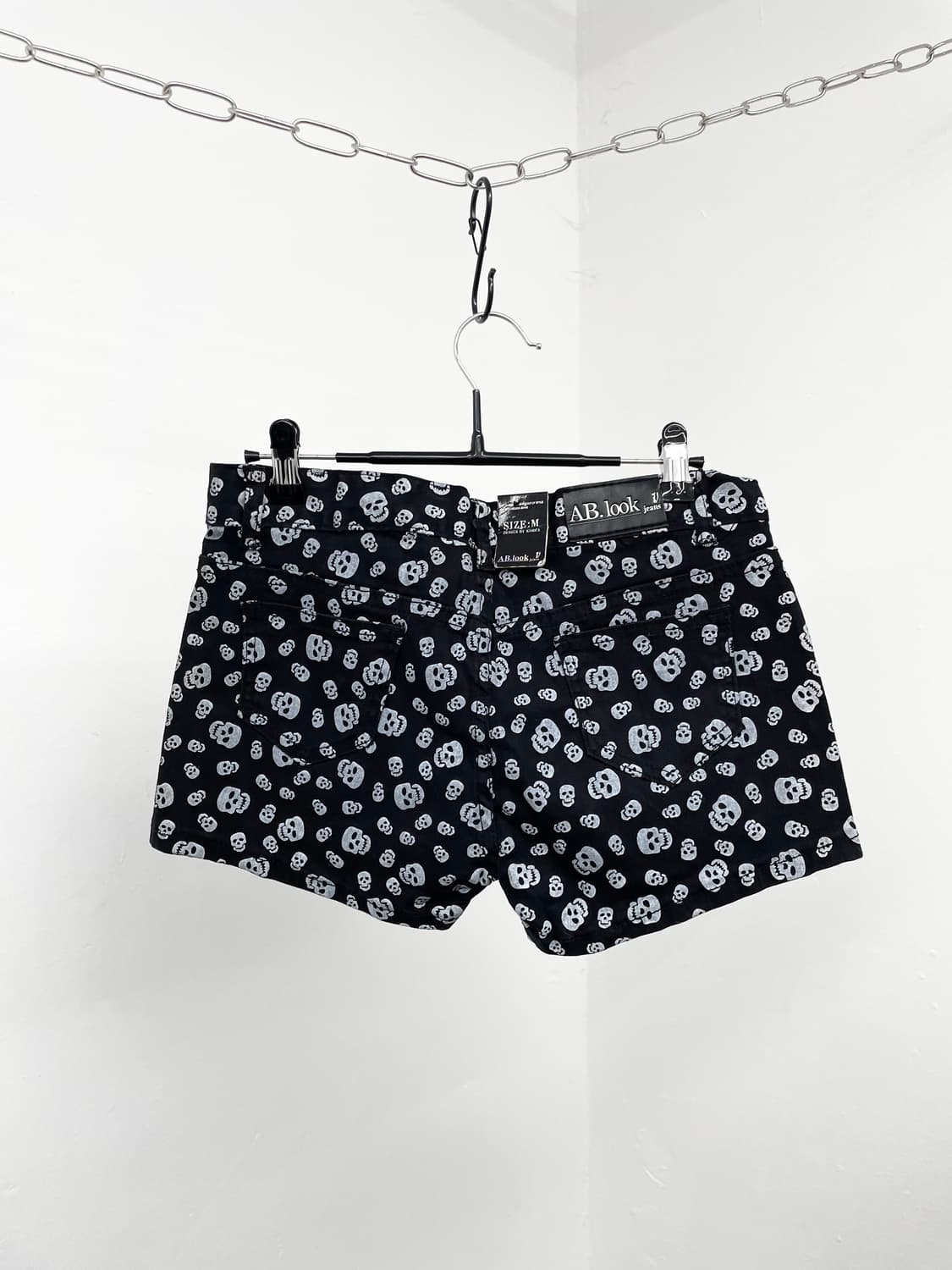 펑크 스컬 패턴 숏츠💀 상품이미지7