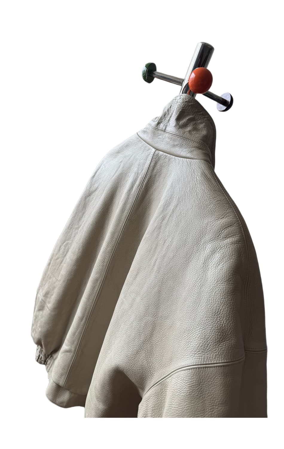 [L] 렉토(RECTO) 카우하이드 가죽 자켓 (크림/베이지) 상품이미지9