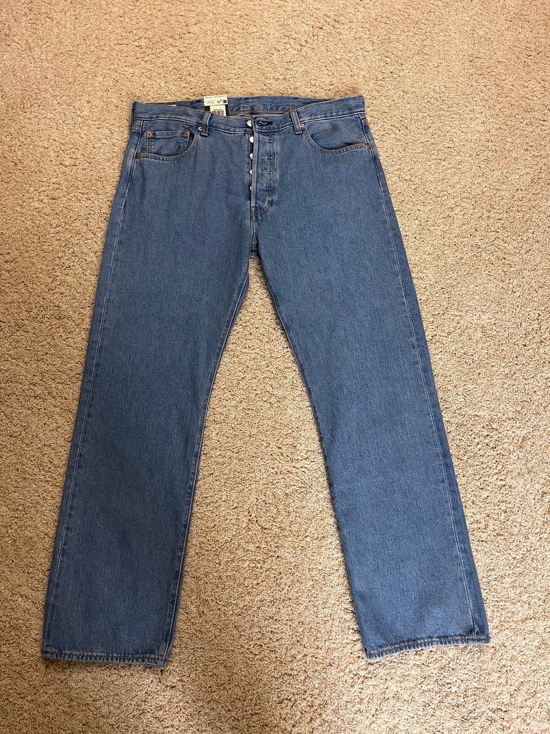 [새상품/Big E,38*32] 리바이스 프리미엄 501 오리지널 연청 상품이미지3