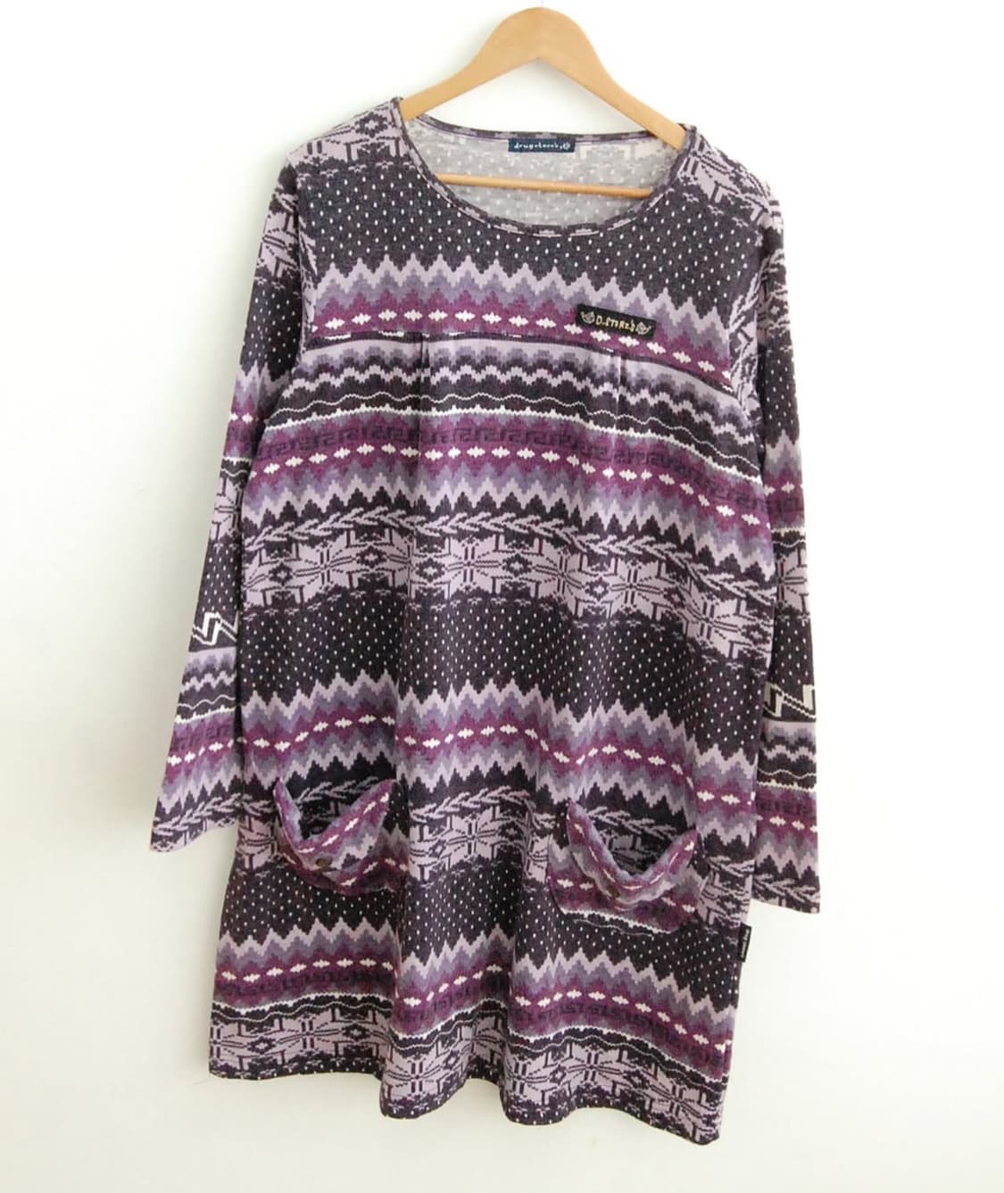 drugstore's pattern knit ops 상품이미지1