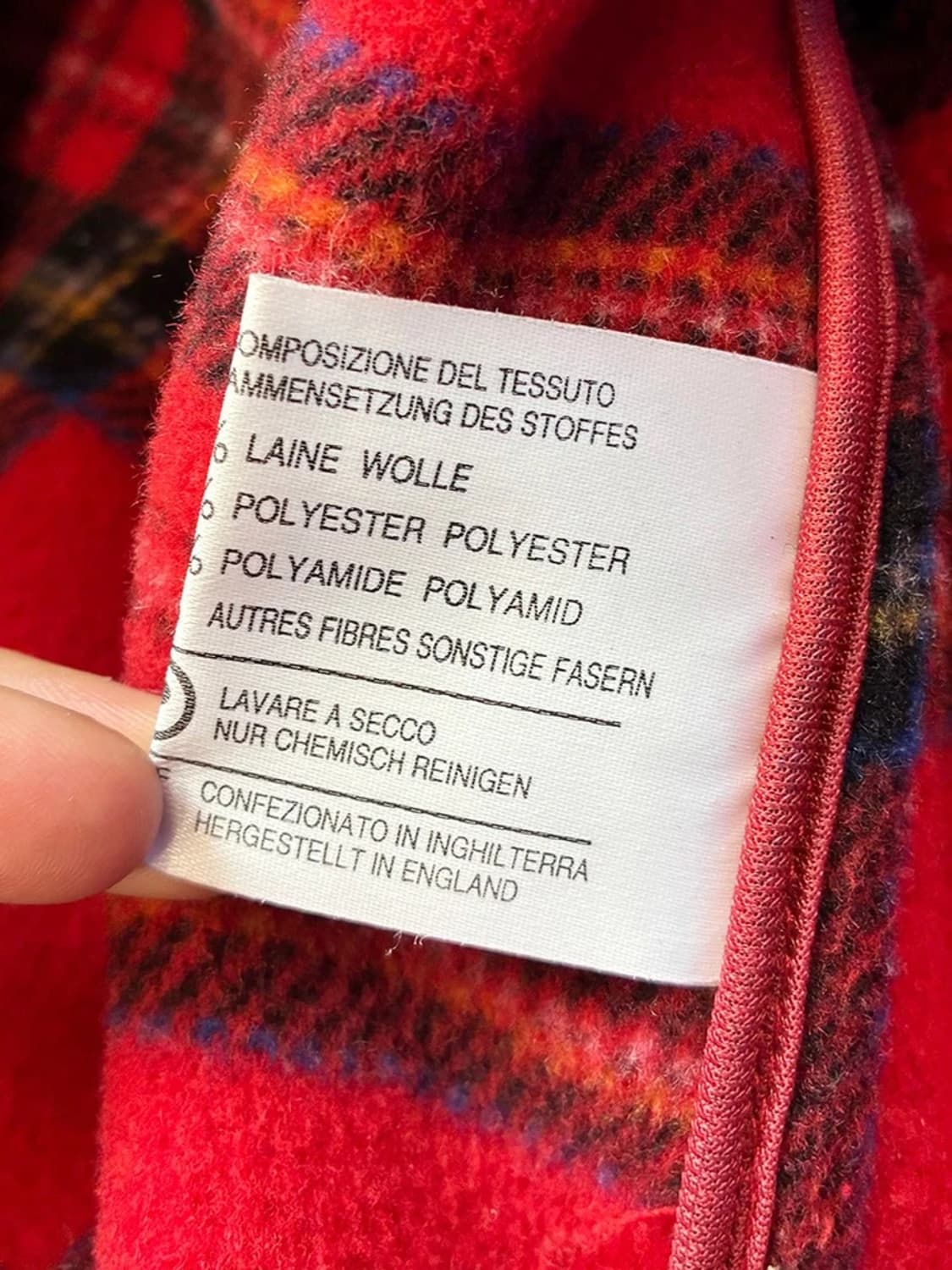 버버리 90's 오리지널 울 더플 후디 코트 PN5597    상품이미지8