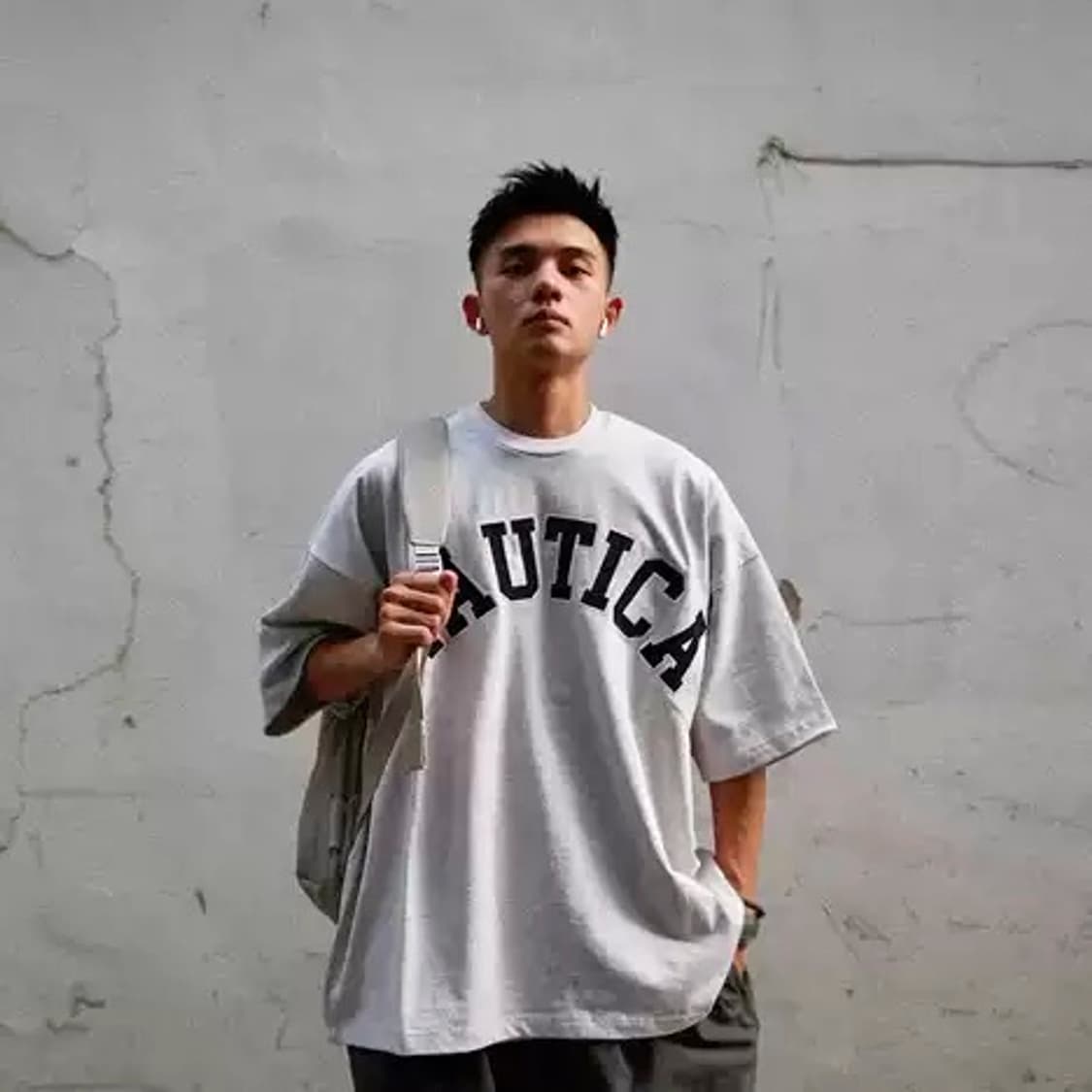 노티카 투 헤비 아치 로고 반팔 티 셔츠 블랙 S 상품이미지2