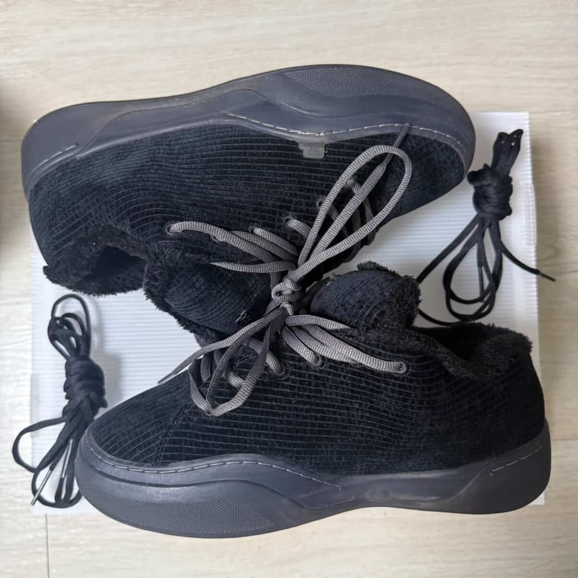 ERL CORDUROY VAMP SNEAKERS (PIRATE BLACK 상품이미지2