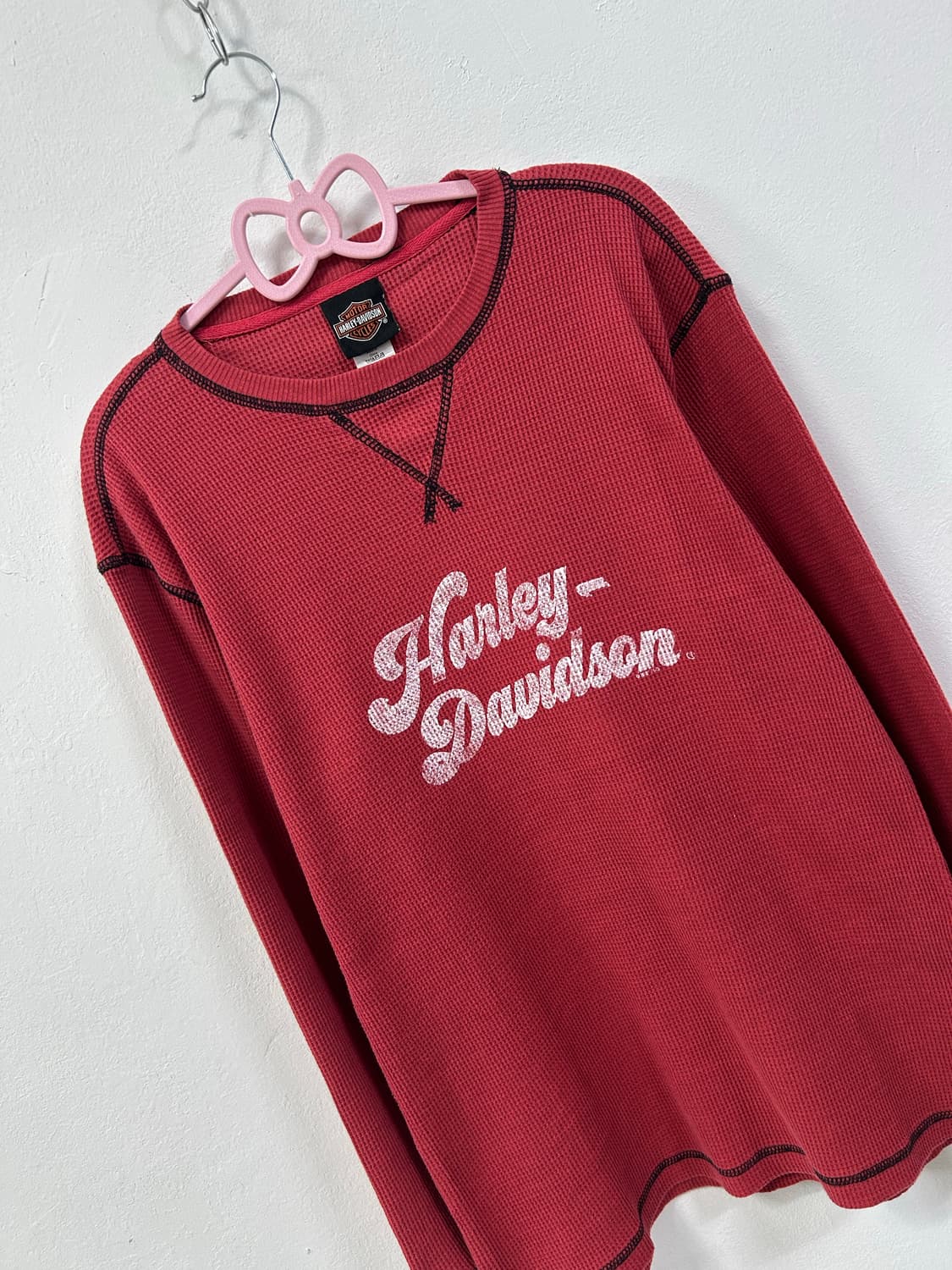 [HARLEY DAVIDSON] 할리데이비슨 와플 체리와인 롱슬리브 상품이미지4