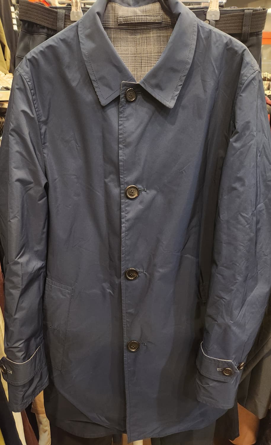 버버리 런던 체크 리버시블 남성코트 상품이미지5