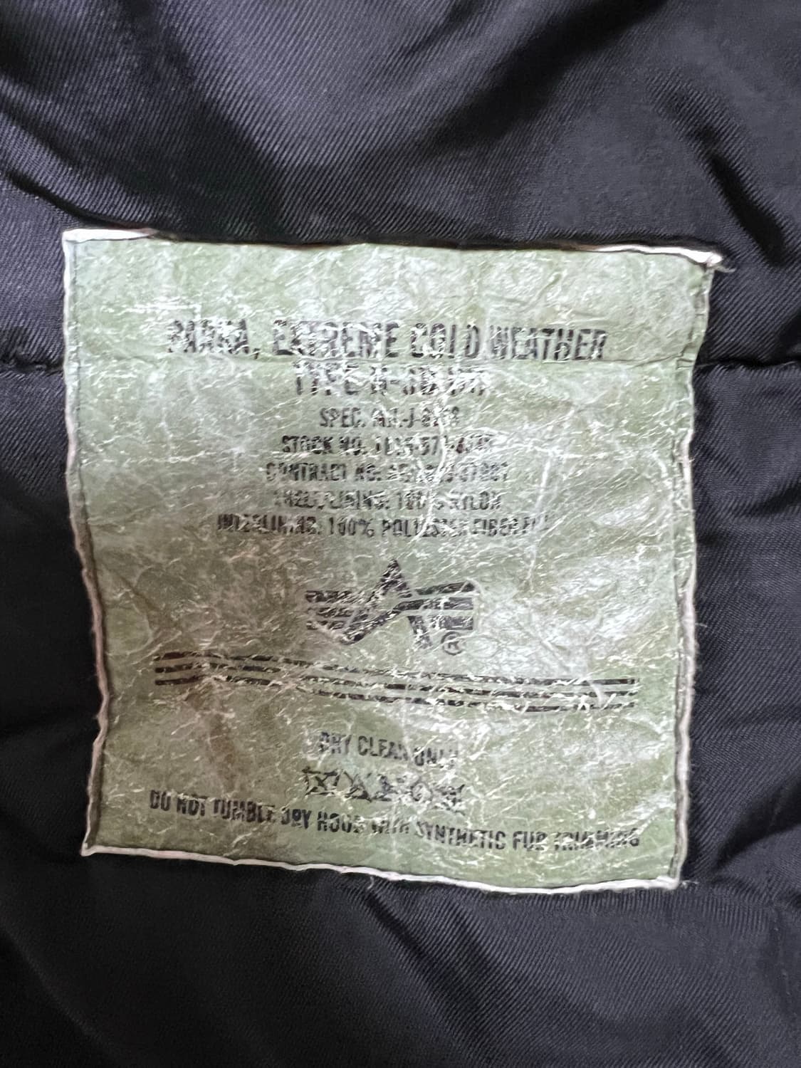 알파인더스트리 블랙 파카 M 상품이미지5