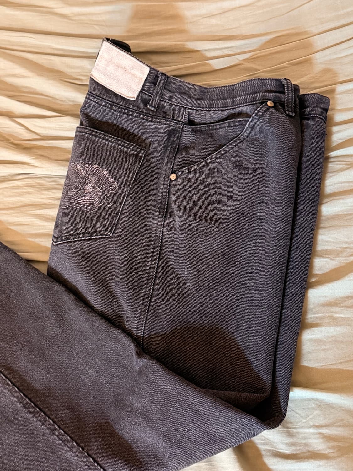 스웨이드 CONTOUR POCKET DENIM 블랙 L사이즈 상품이미지1