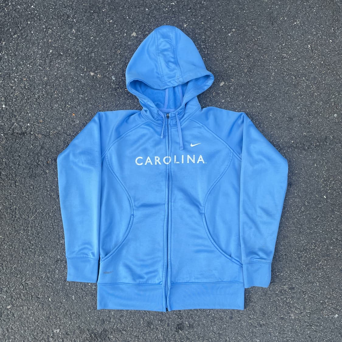 00s 나이키 노스캐롤라이나 스카이블루 후드 집업 올드스쿨 져지 M 상품이미지1