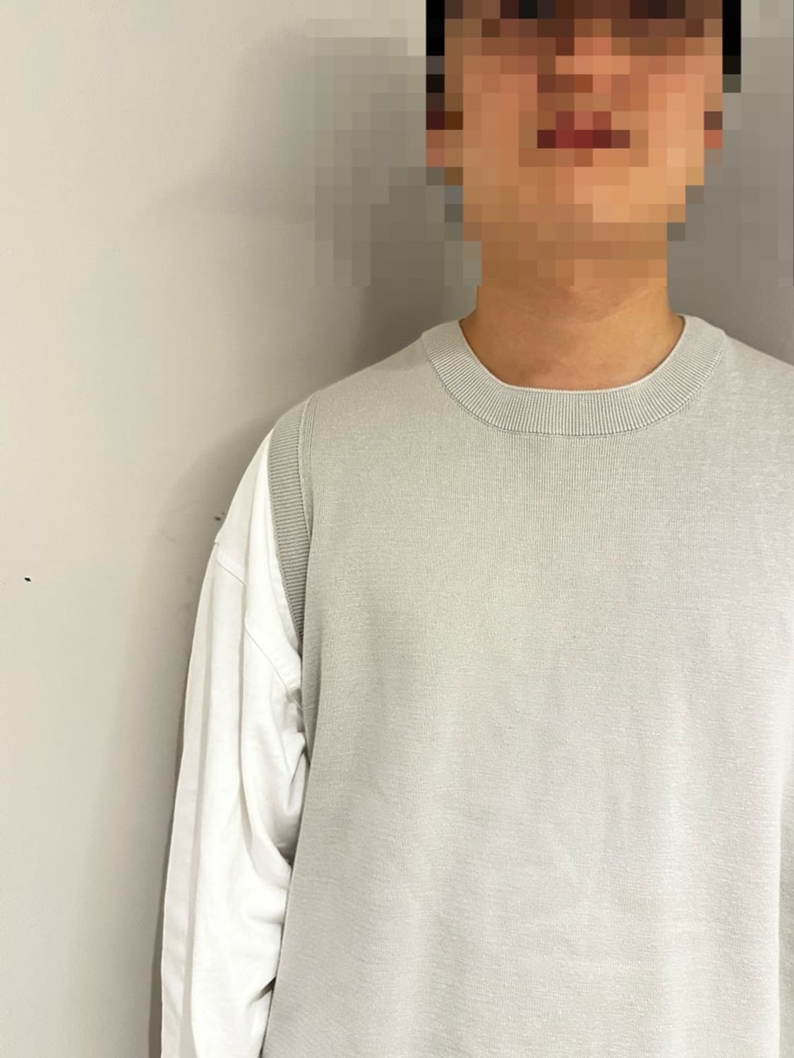 포터리 컴포트 크루넥 니트베스트 그레이 1 사이즈 상품이미지4