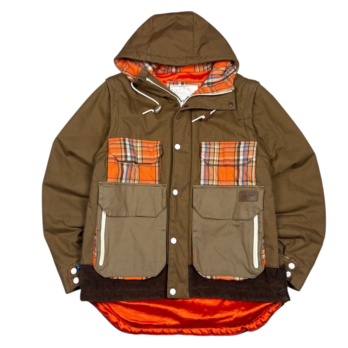 아디다스x버튼 브라운컬러 윈터 자켓 상품이미지1