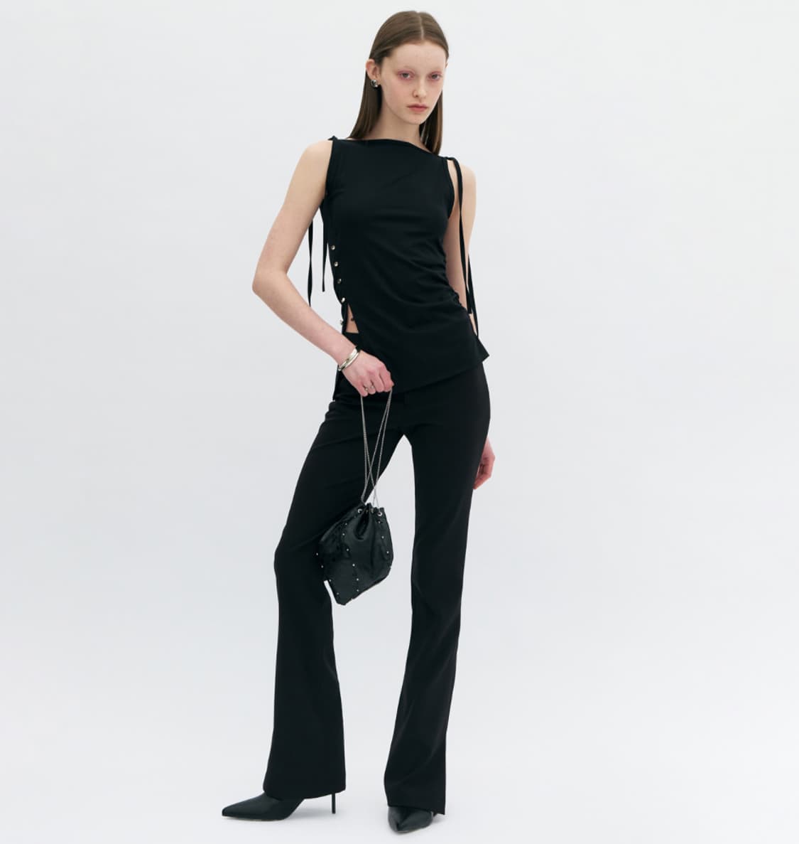 (당일배송)Yunse 윤세 olive sleeveless top 상품이미지1
