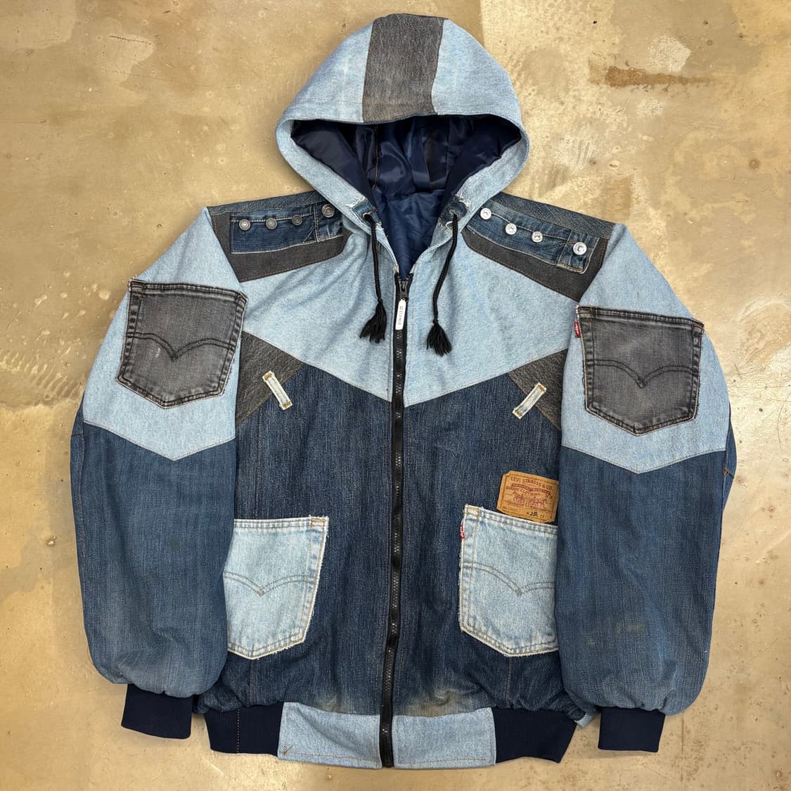 XL 리바이스 데님 커스텀 자켓 상품이미지2