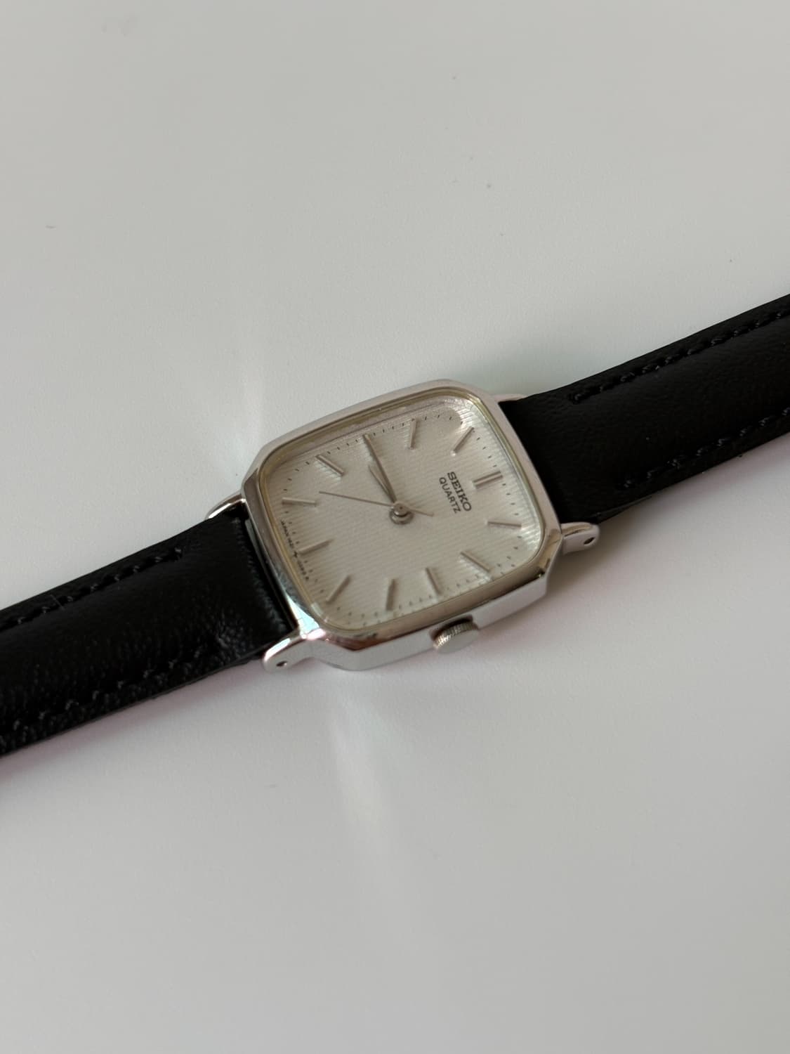 1980s Stripe Dial Square Ladies Quartz 상품이미지3