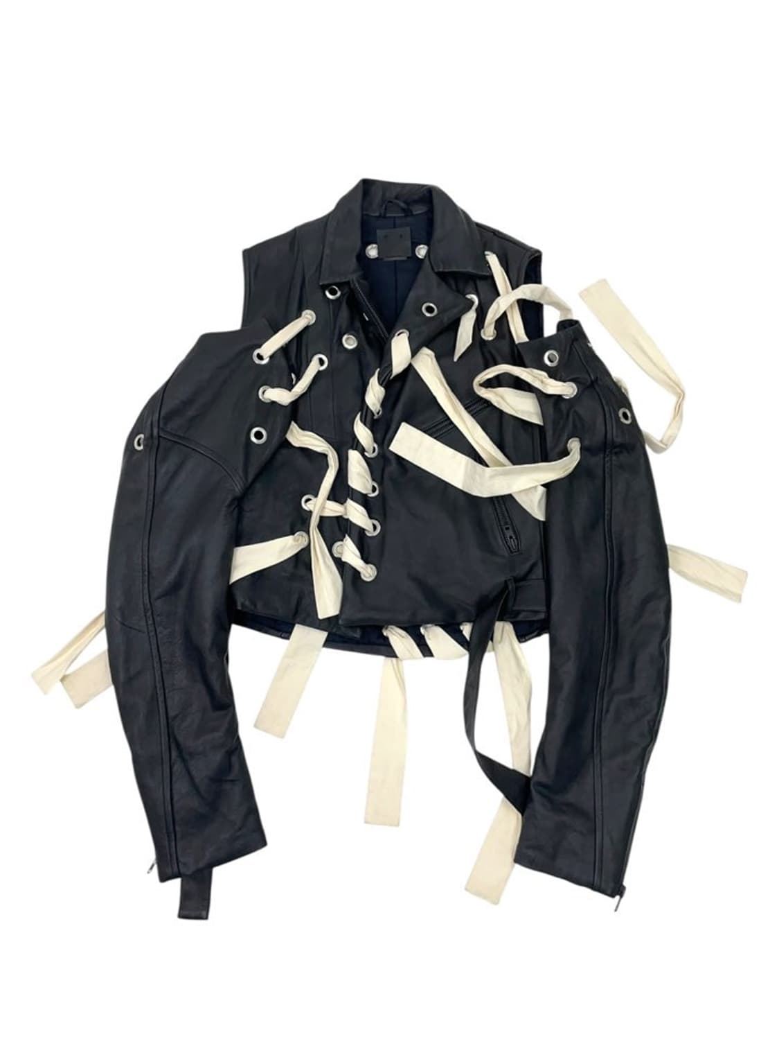 AW2016 Eylets Leather Jacket 상품이미지5