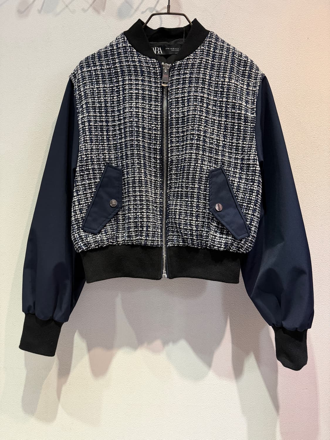 ZARA 트위드 블루종 상품이미지1