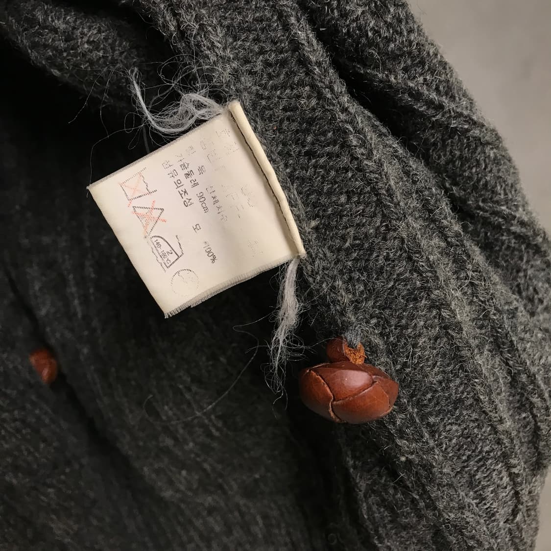 폴로 랄프로렌 케이블 니트 가디건 그레이 90 상품이미지6