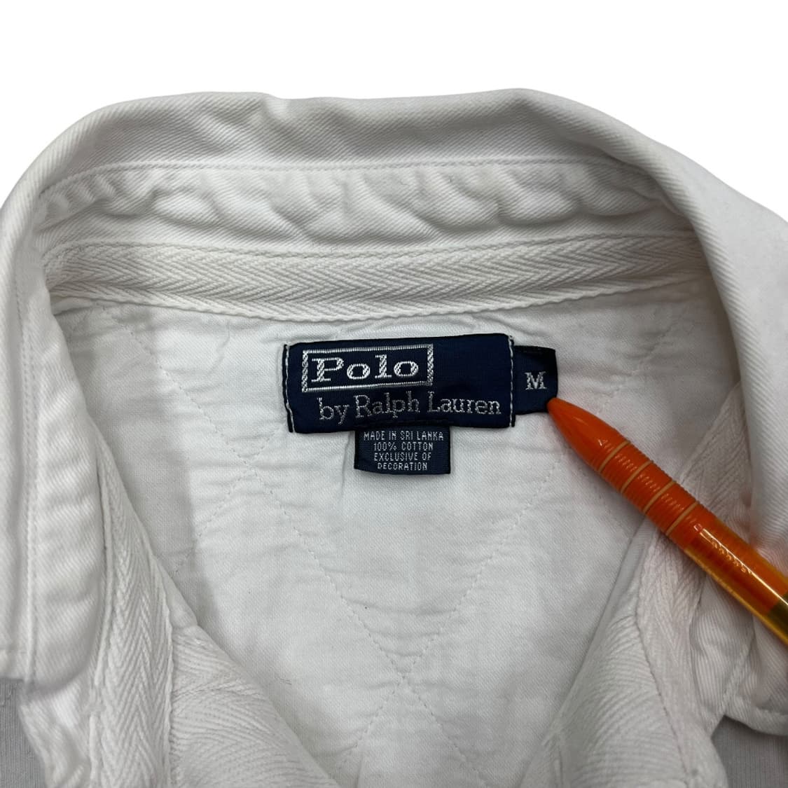폴로 랄프로렌 빅포니 화이트 pk티 M 상품이미지5