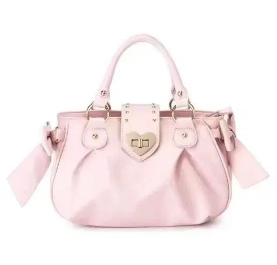 리본 딸기우유 핑크 토트백 히메갸루 라떼갸루  상품이미지1