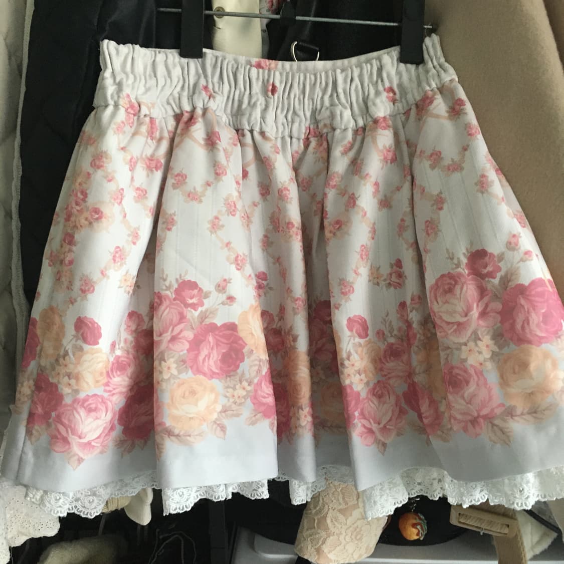 리즈리사 플로럴 히메갸루 히메카지 라떼갸루 레이스 스커트 상품이미지2