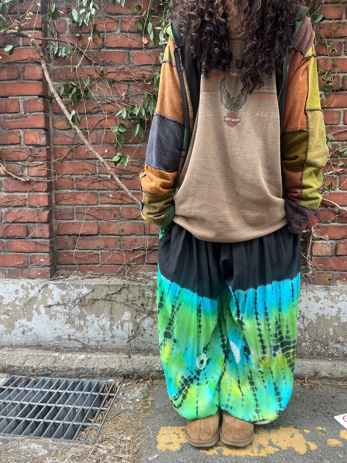 히피 타이다이 패턴 벌룬 팬츠 상품이미지2