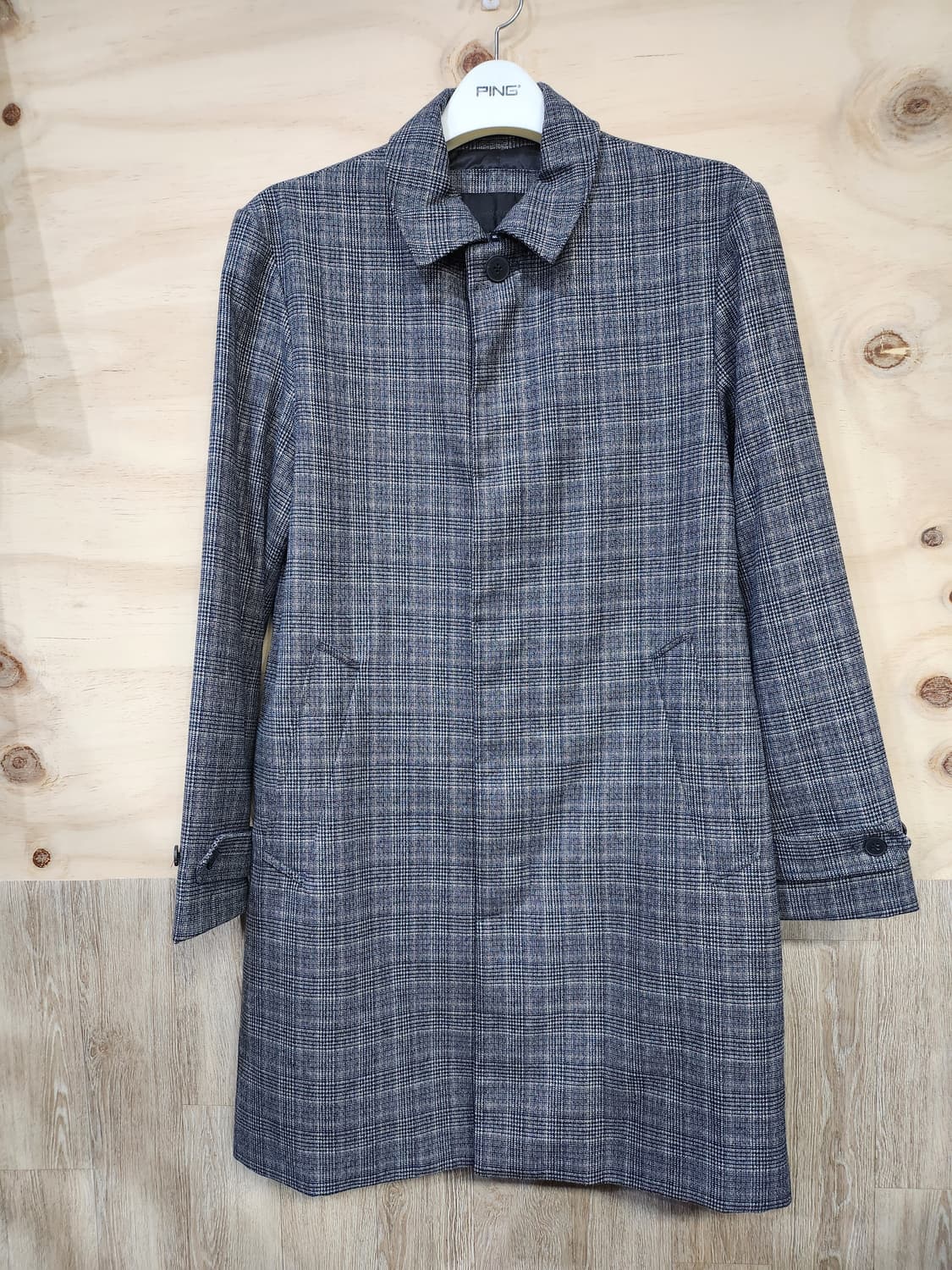 612) 프랭크스톤 frank stone 남성 체크 코트 상품이미지1