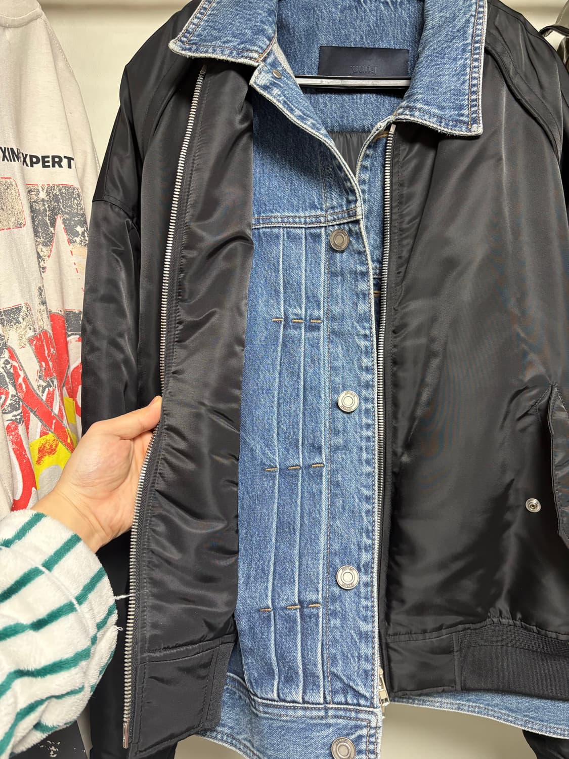 준지 트러커 데님 자켓 상품이미지7