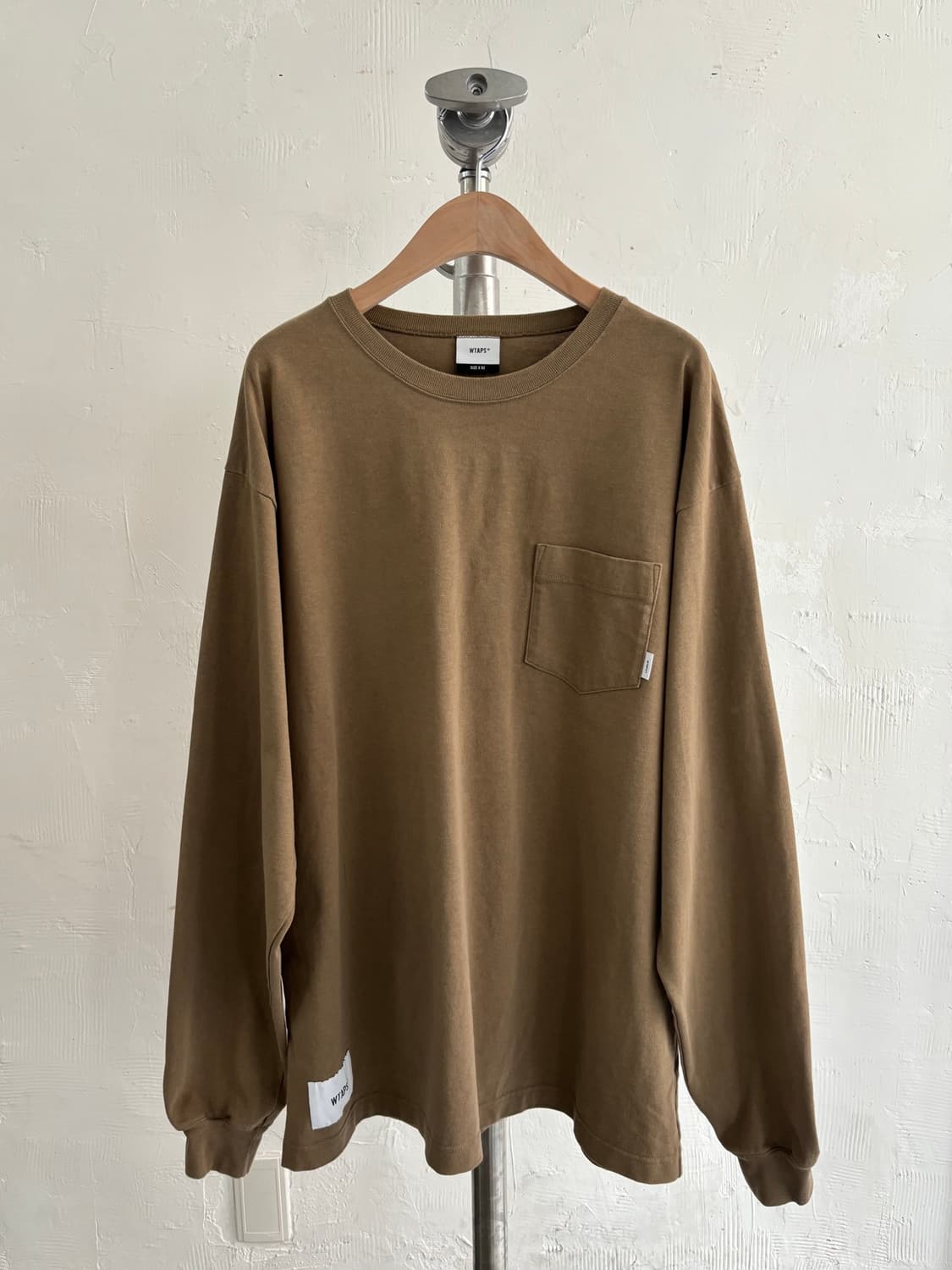 WTAPS 더블탭스 브라운 포켓 롱슬리브 상품이미지1