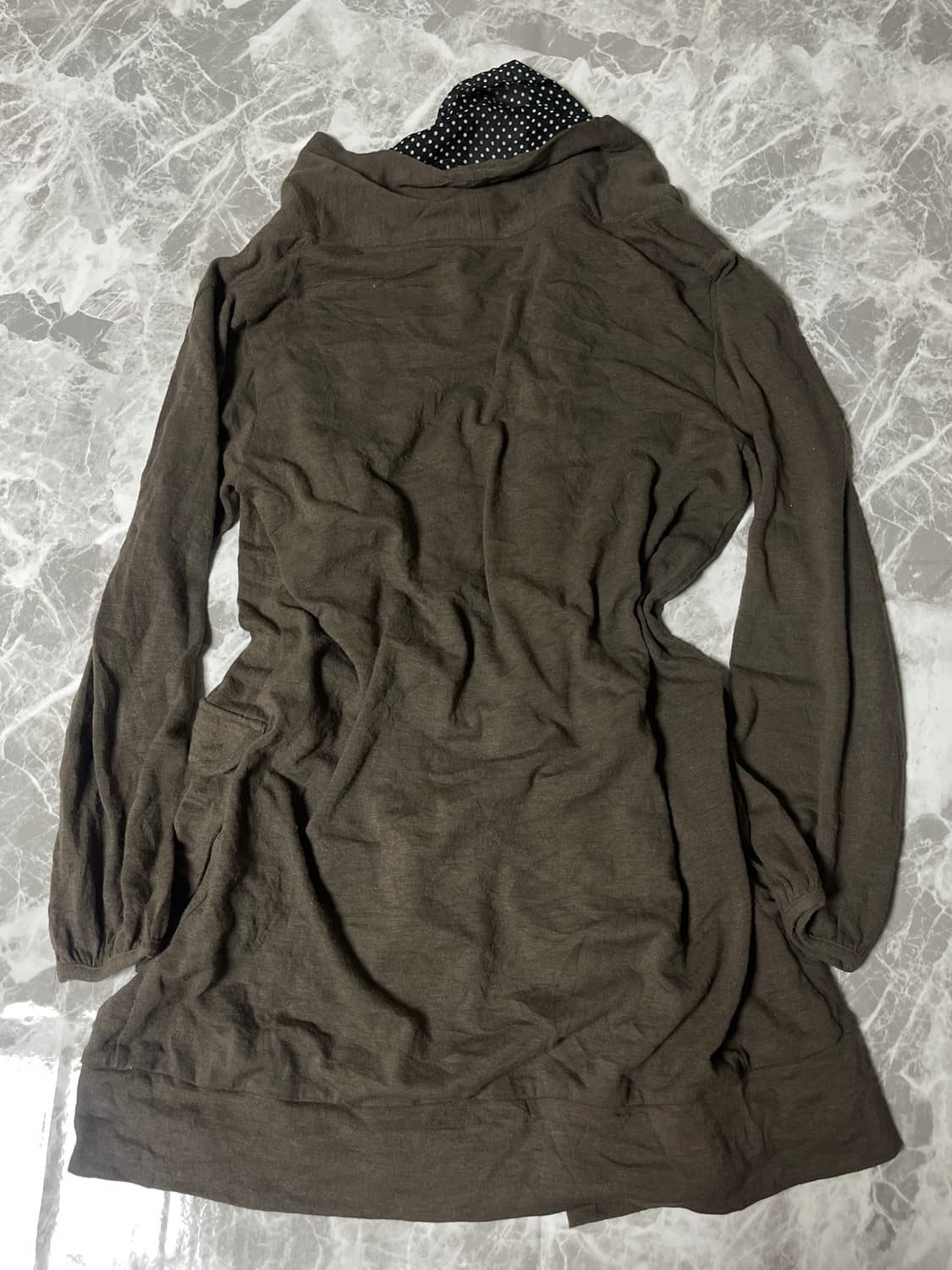 dot 2way long cardigan 상품이미지5