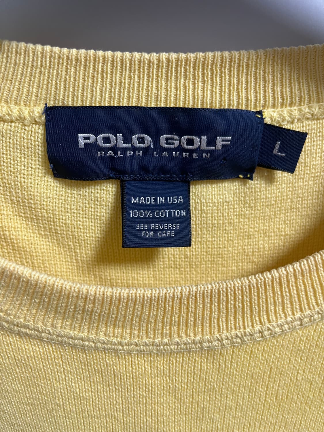 빈티지 폴로 골프 니트, L 상품이미지5