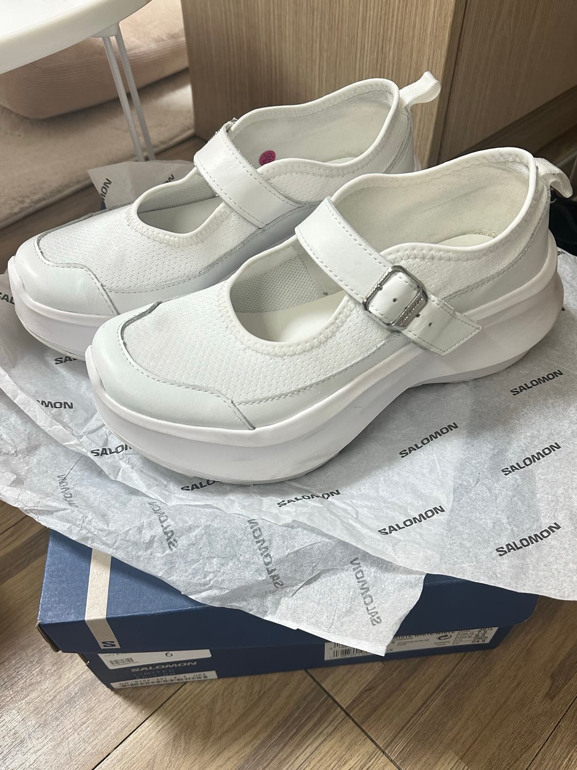 살로몬 x 꼼데가르송 RX 메리 제인 플랫폼 화이트 상품이미지2