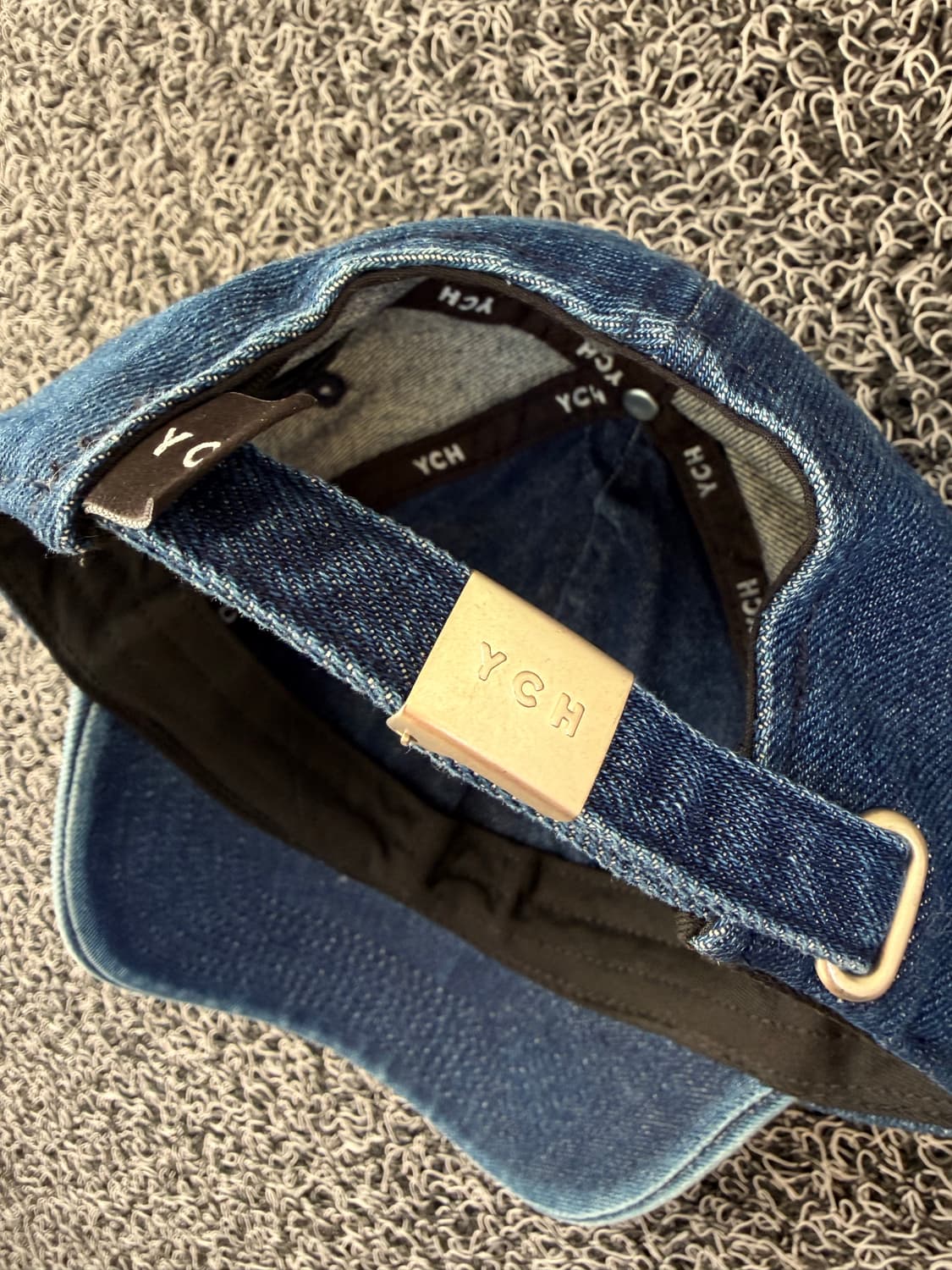 YCH 자수 데님 베이스볼 캡 상품이미지4