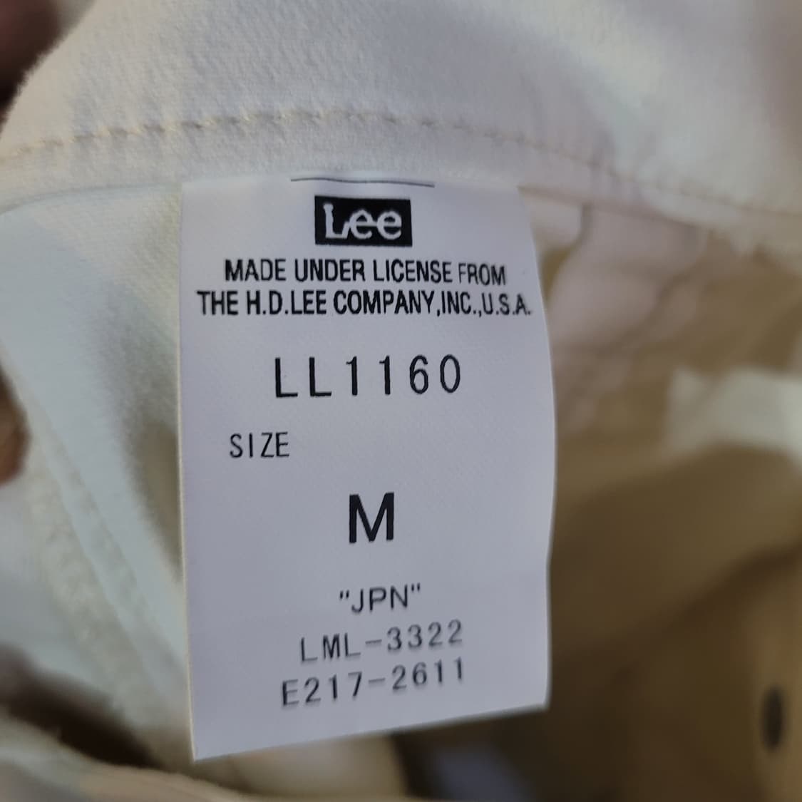 Lee 화이트 데님 오버롤 상품이미지7