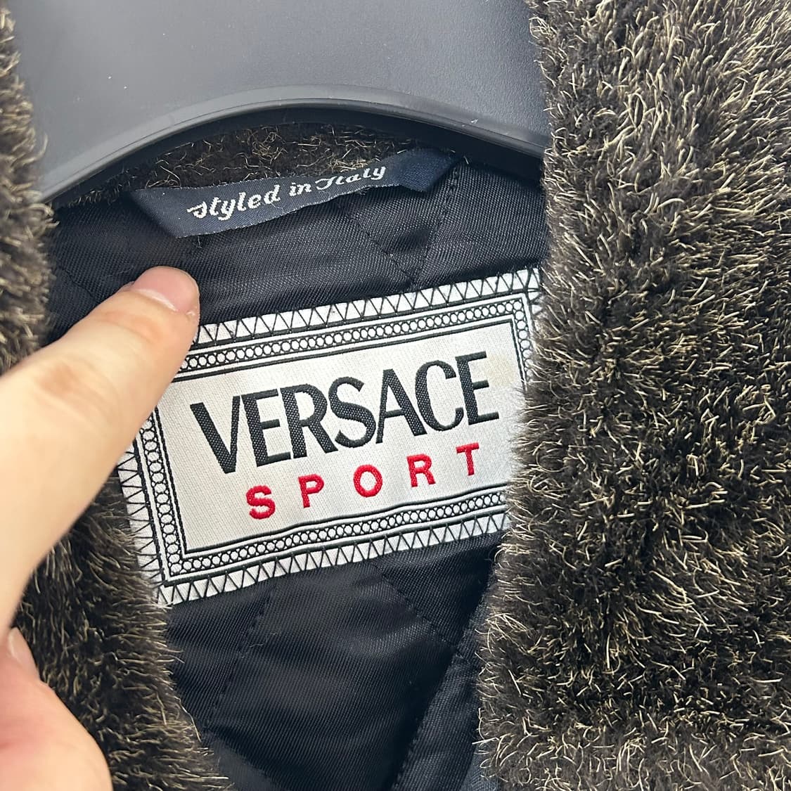 베르사체 스포츠 90s 쉐르파 점퍼 자켓 상품이미지8