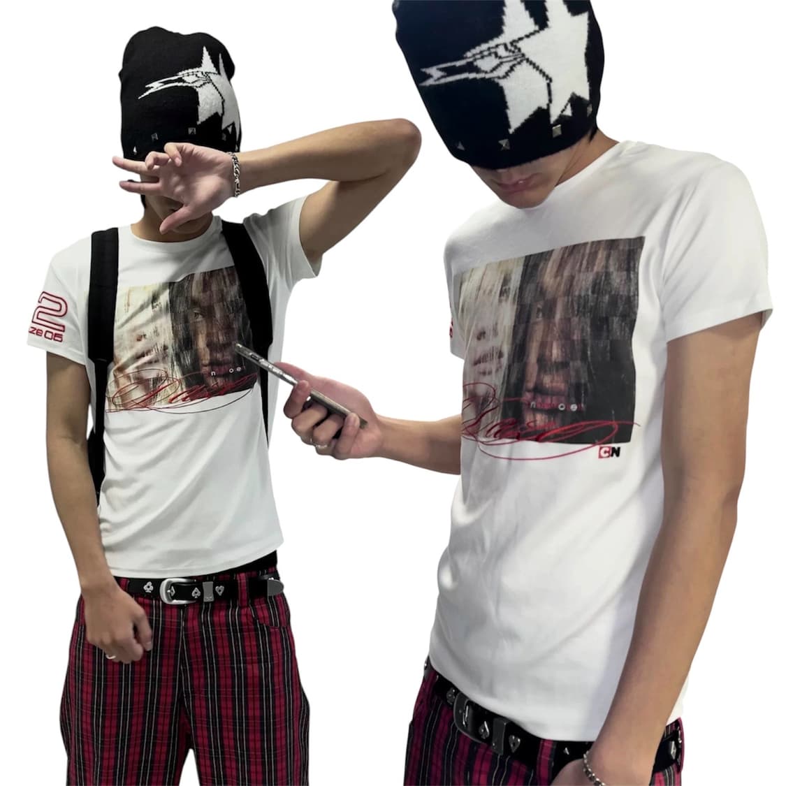 Vintage mood 오피움 스타일 UK 반팔티 상품이미지1