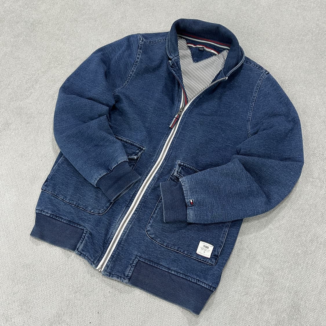 타미힐피거 데님 블루종 자켓 xs 상품이미지1