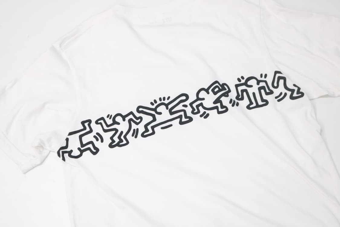 UT 키스 해링 그래픽 화이트 반팔 티셔츠 (XL) 상품이미지8