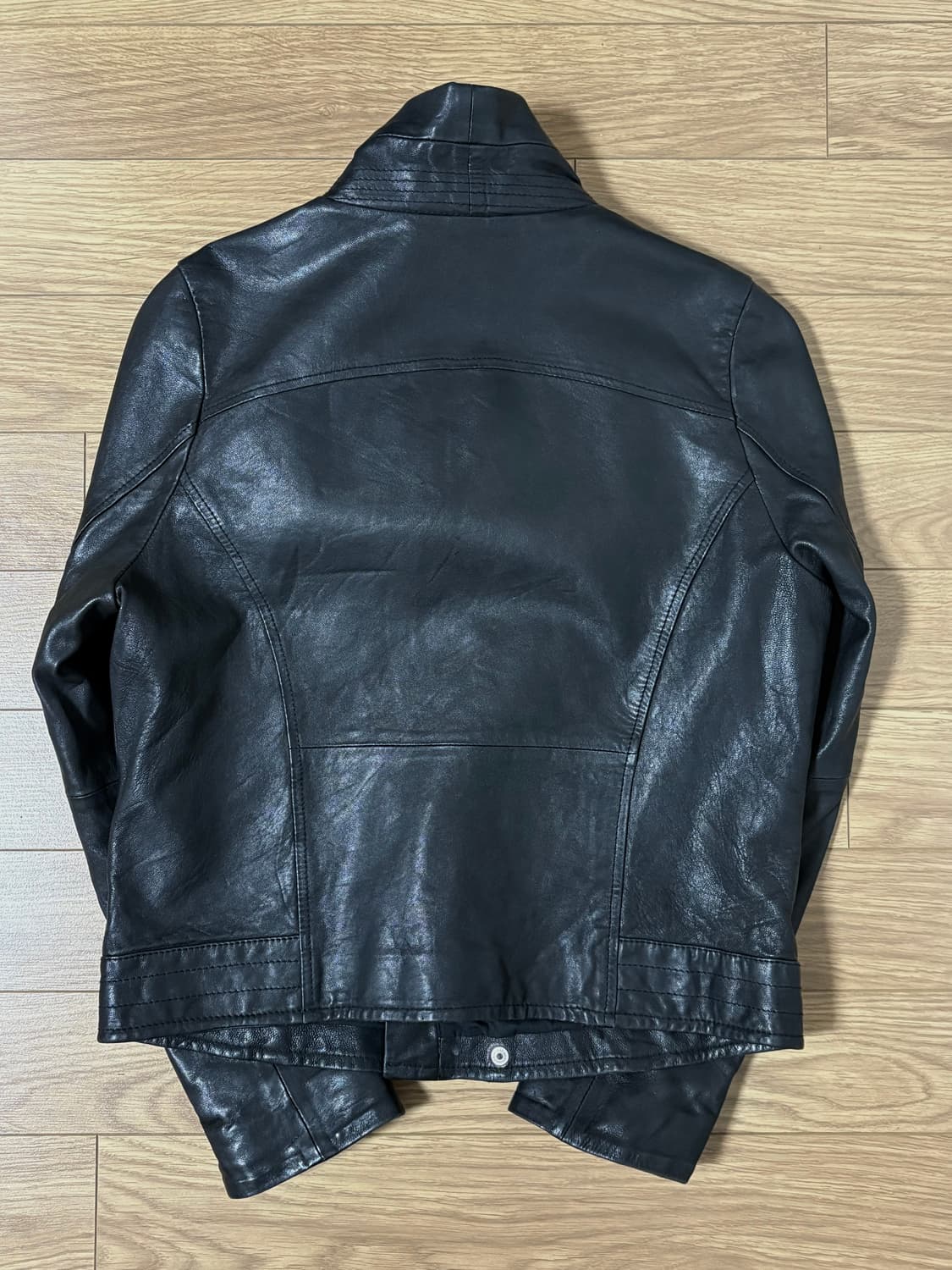 하이넥 레더 자켓 상품이미지2