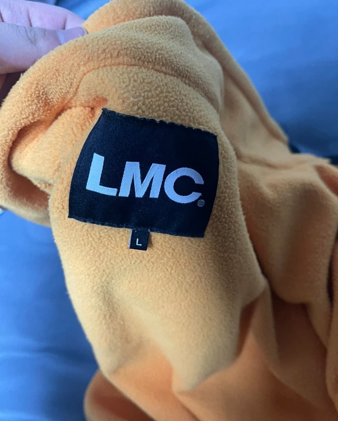 LMC 노란색 후리스 라지 사이즈 상품이미지3