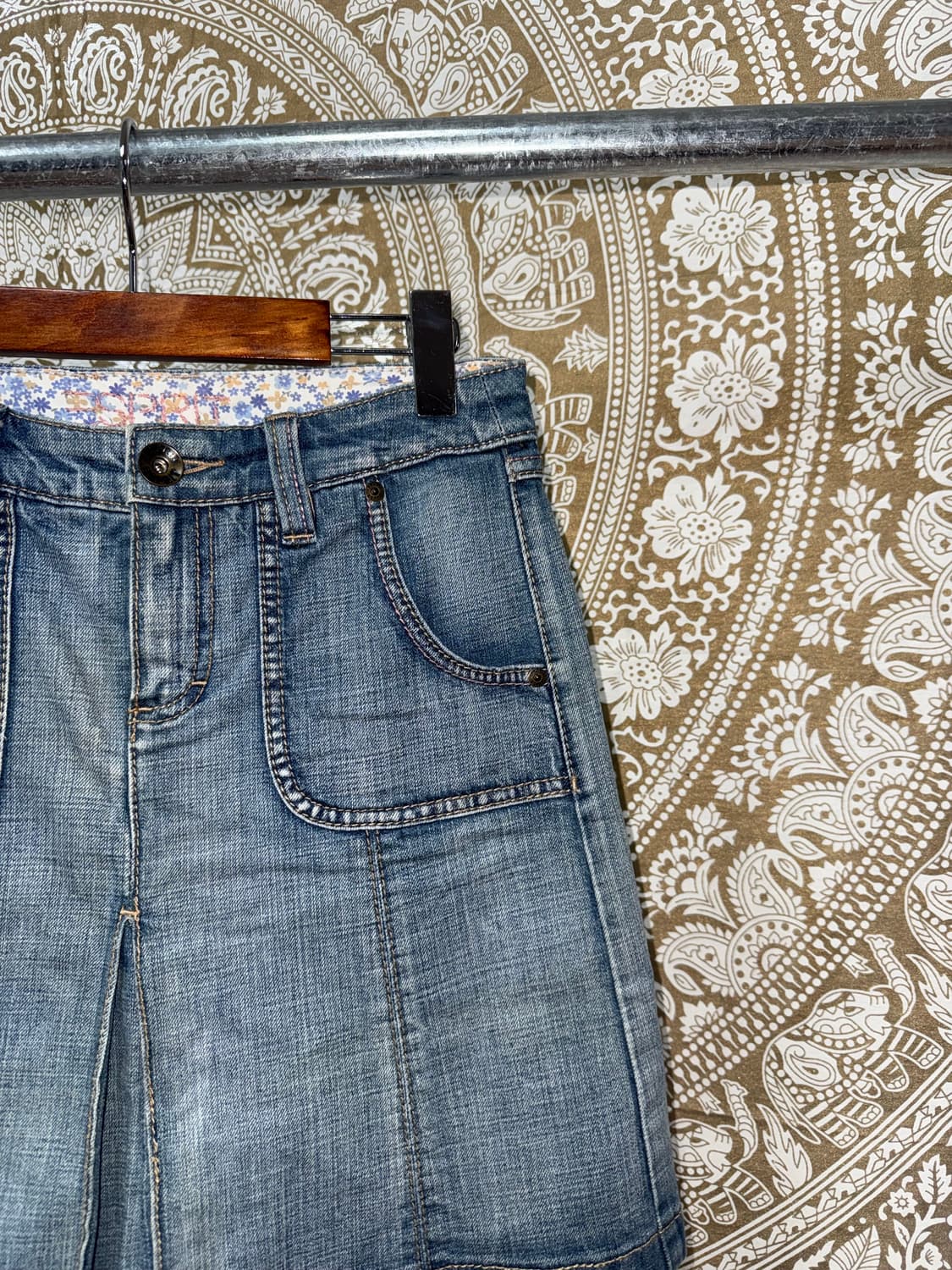 ESPRIT 빈티지 여성 데님 미디스커트  상품이미지4