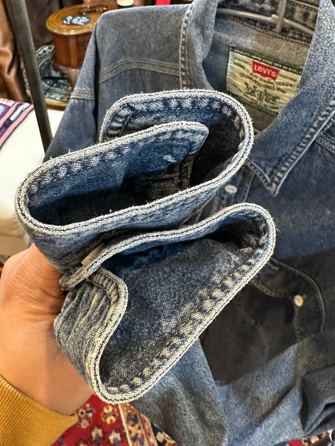 리바이스 90s 빈티지 데님셔츠 M 상품이미지6