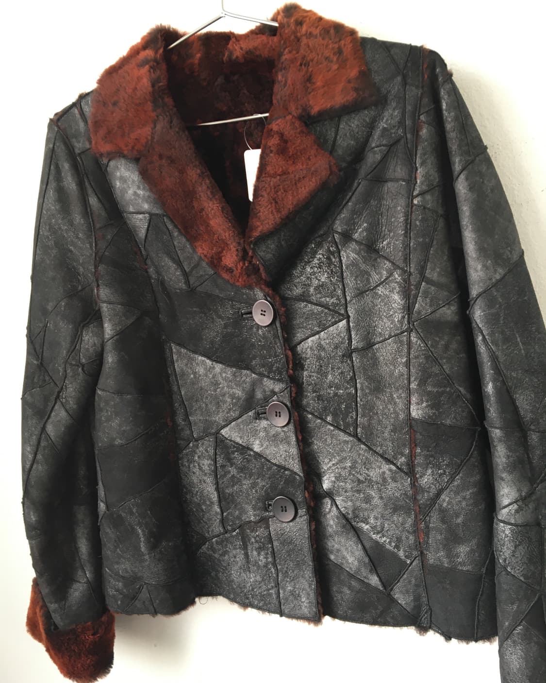 Fake fur layered patch work mustang 상품이미지5