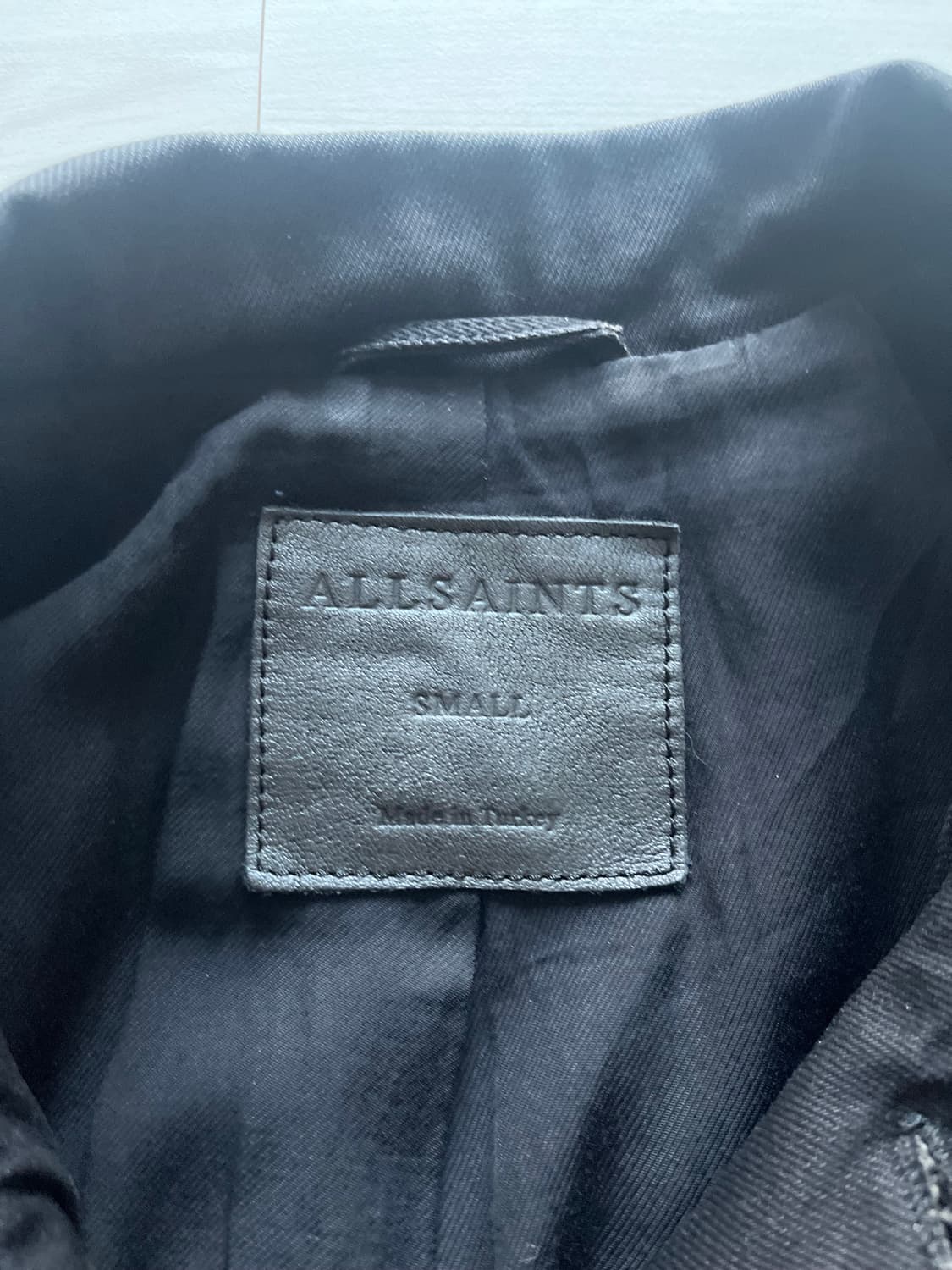 올세인츠 All saints 데님레더 자켓 s 상품이미지3