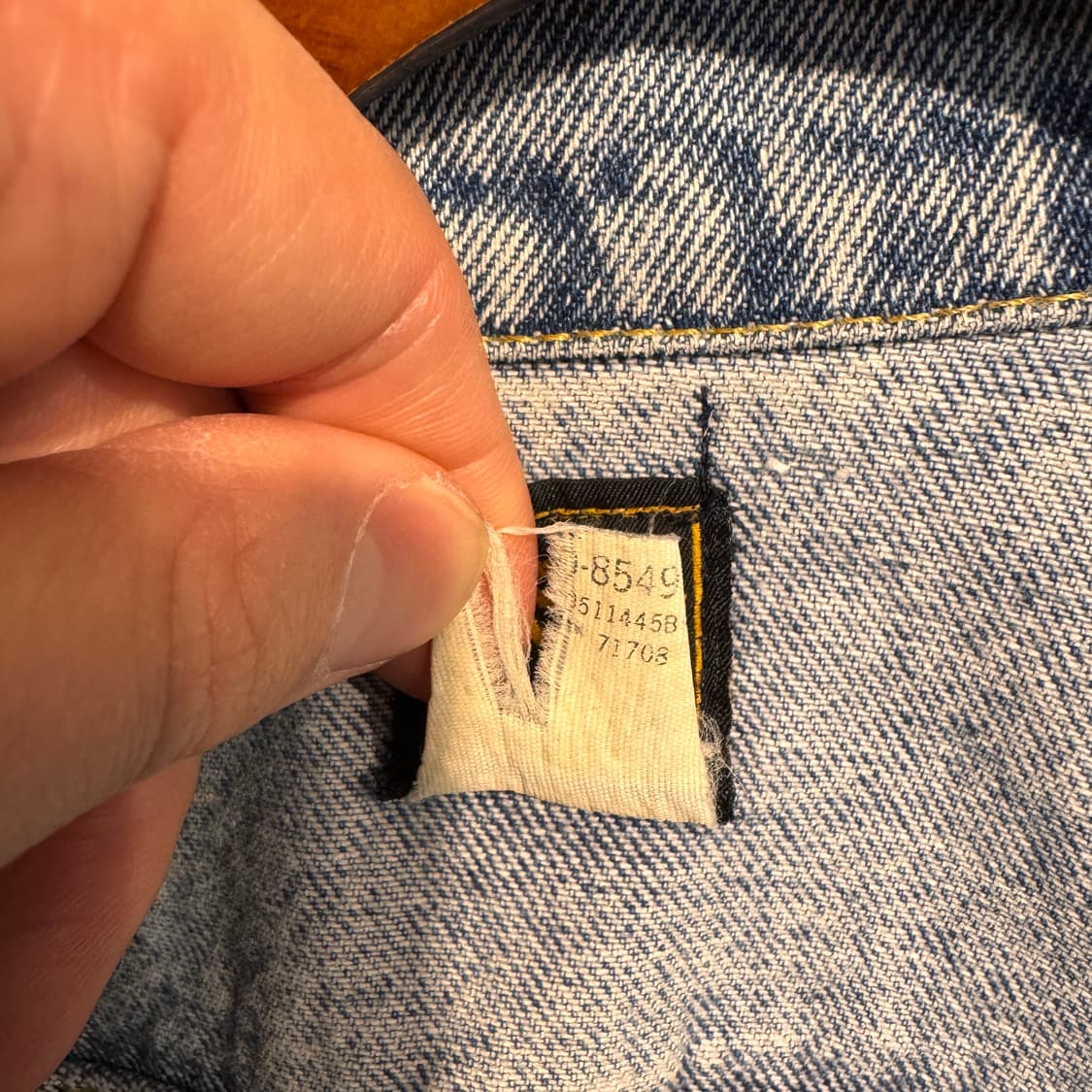 80s Lee Denim Trucker Jacket Made In USA 상품이미지8