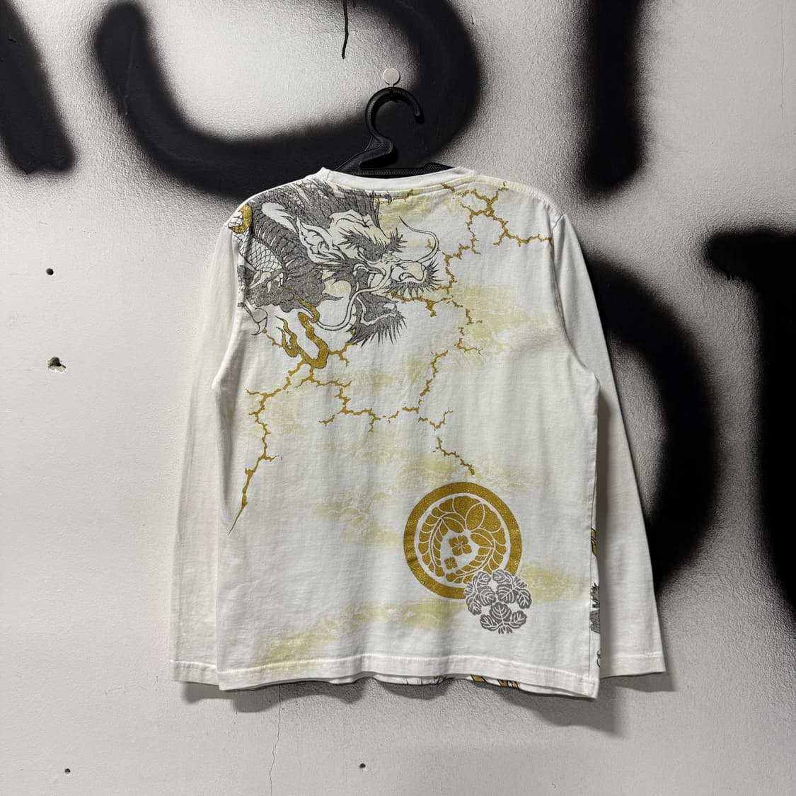 Bullet Noise 재패니즈 오리엔탈 동양 프린팅 롱 슬리브 티셔츠 상품이미지2