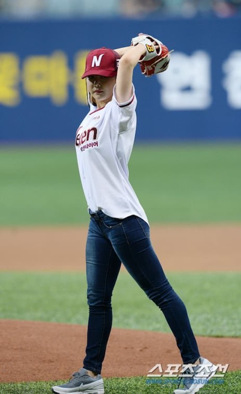 넥센 히어로즈 홈 유나 실착 유니폼 팝니다  상품이미지3